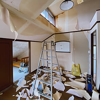 壁 天井 壁紙剥がしのインテリア実例 Roomclip ルームクリップ