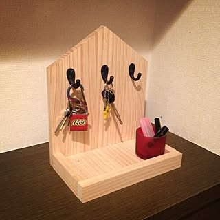 玄関/入り口/DIY/鍵かけのインテリア実例 - 2013-04-14 11:32:33