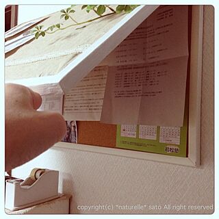 壁/天井/リメイク/コルクボートのインテリア実例 - 2013-09-19 22:37:42