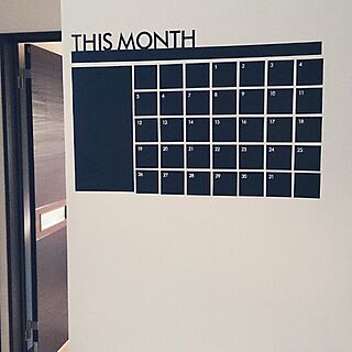 リビング/カレンダー黒板/モノトーン？！/simple大好きですのインテリア実例 - 2015-07-17 18:00:58