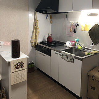 壁付けキッチン/キッチンカウンター/DIY/一人暮らし/キッチンのインテリア実例 - 2019-03-10 22:07:50