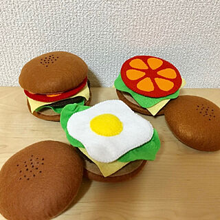 ハンバーガー/フェルト/わたしのハンドメイド 秋/ハンドメイド/ご覧頂きありがとうございます☺︎...などのインテリア実例 - 2020-11-05 19:41:05