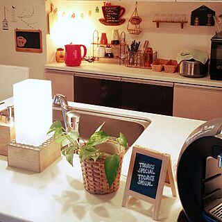 キッチン/黒板風/観葉植物/IKEAのインテリア実例 - 2016-06-27 12:47:49