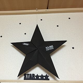 壁/天井/折り紙の星のインテリア実例 - 2016-02-14 20:10:44