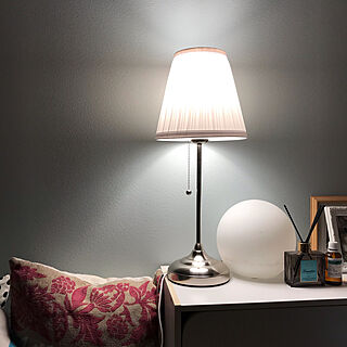 シェードランプ/オースティード/ランプ大好き/寝室の照明/IKEA...などのインテリア実例 - 2022-06-15 00:24:13