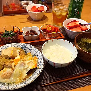 机/毎度お馴染みの、我が家の夕食♡/セリア/たち吉/ナチュラルKitchen...などのインテリア実例 - 2014-11-19 23:24:07