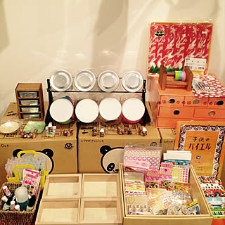 ごちゃごちゃ 駄菓子屋さんのおしゃれなインテリア・部屋・家具の実例