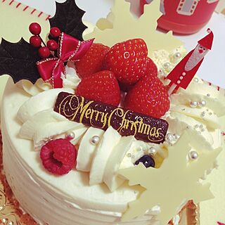 机/3coins♡/クリスマスケーキ/BARBARA SWEETABLE/かわいい♡...などのインテリア実例 - 2014-12-26 07:08:09