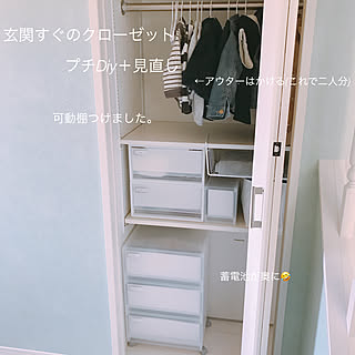 棚/可動棚DIY/子供と暮らす。/子供服収納/暮らし...などのインテリア実例 - 2018-05-22 19:10:18