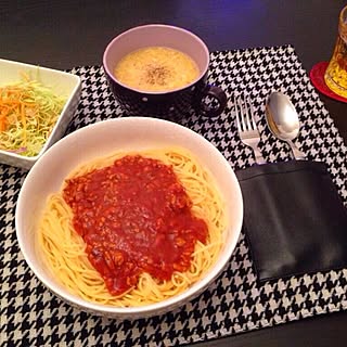 キッチン/パスタ部/パスタ/手抜き料理/千鳥柄...などのインテリア実例 - 2014-03-08 16:04:37