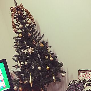 リビング/クリスマスツリー/シンプル/賃貸/かわいい...などのインテリア実例 - 2016-11-07 19:08:01