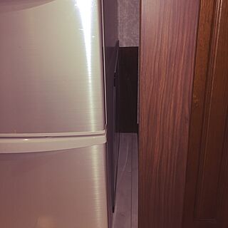 キッチン/セリアの板/ペットフェンス/安全対策/冷蔵庫の裏は危ない！...などのインテリア実例 - 2017-07-17 13:39:49