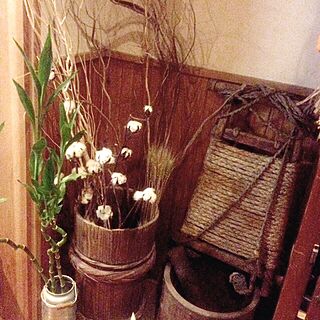 玄関/入り口/竹/古道具/植物/古材...などのインテリア実例 - 2013-11-07 18:05:24