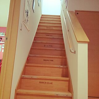 ３coins/IKEA/階段だって可愛くしたい。/階段ギャラリーのインテリア実例 - 2015-08-27 18:57:10