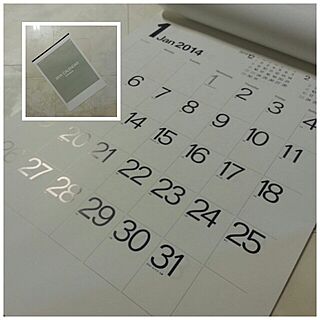 シンプル/カレンダー2014/白く…更に白く…のインテリア実例 - 2013-11-09 19:26:56