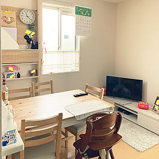 IKEAのダイニングテーブル/IKEA/木と白が好き♡/3COINS/ディアウォール...などのインテリア実例 - 2022-05-25 11:28:44