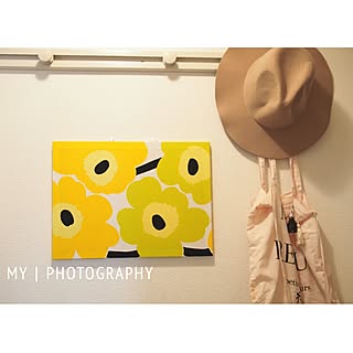 玄関/入り口/marimekko/hat/MEISON DE REEFUR/ファブリックパネルのインテリア実例 - 2015-11-30 20:27:37