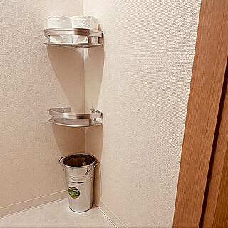 コーナー収納/建売り住宅/トイレットペーパー置き場/DIY/トイレットペーパー収納棚DIY...などのインテリア実例 - 2022-11-13 18:31:24