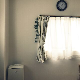 ベッド周り/空気清浄機/寝室/ダイソーのフェイクグリーンのインテリア実例 - 2017-06-24 12:44:31