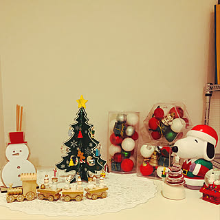 クリスマスディスプレイ/下駄箱の上/クリスマス/一人暮らし/DIY...などのインテリア実例 - 2019-12-06 18:31:50