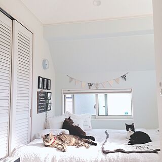 ベッド周り/IG→lovecat.aki/NO CAT,NO LIFE❤️/IKEA/ZARA HOME...などのインテリア実例 - 2017-05-30 07:25:51