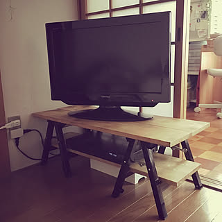 部屋全体/カインズホーム/テレビ台/DIY？/テレビ台DIYのインテリア実例 - 2017-08-17 17:26:20