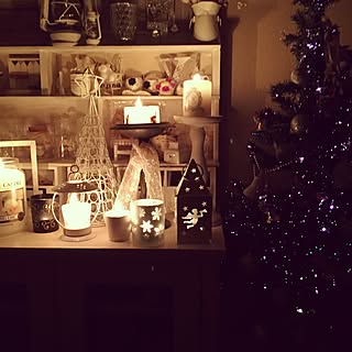 部屋全体/ヤンキーキャンドル/クリスマスツリー/クリスマス/インスタ→kisa_littlemoon...などのインテリア実例 - 2015-12-17 22:46:37