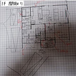 部屋全体/間取り図/間取り/間取り1Fのインテリア実例 - 2021-04-22 21:56:20