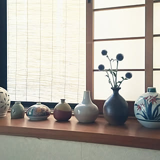 壁/天井/これさえあれば、わたしの部屋/瑠璃玉アザミ/花器/花を飾るのインテリア実例 - 2018-07-22 18:43:00