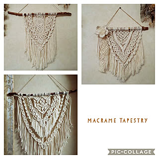 壁/天井/macrametapestry/マクラメタペストリー/macrame/handmade...などのインテリア実例 - 2022-03-05 16:36:31