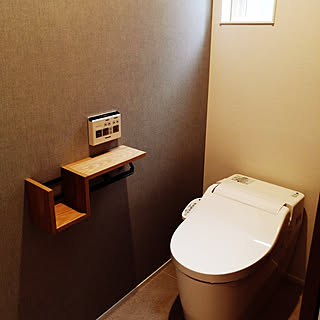 バス/トイレ/ナチュラル/トイレットペーパーホルダー/トイレインテリア/トイレの壁...などのインテリア実例 - 2020-03-07 04:52:47