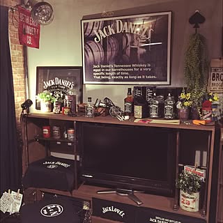 リメ缶/錆び塗装/JACK DANIEL'S/ステンシル/DIY...などのインテリア実例 - 2015-10-26 17:54:38