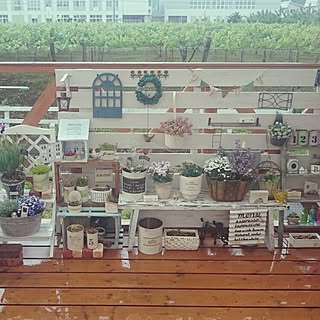 部屋全体/NO GREEN NO LIFE/リメ缶/ウッドデッキgarden/3コインズ...などのインテリア実例 - 2015-06-13 09:11:56