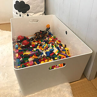 リビング/IKEA/LEGO/LEGO収納/おもちゃ収納...などのインテリア実例 - 2017-11-25 14:32:25