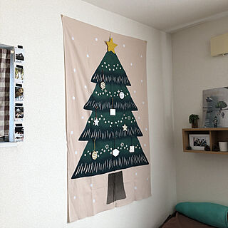 クリスマスツリー/茶色が好き/部屋全体のインテリア実例 - 2021-12-19 11:00:06