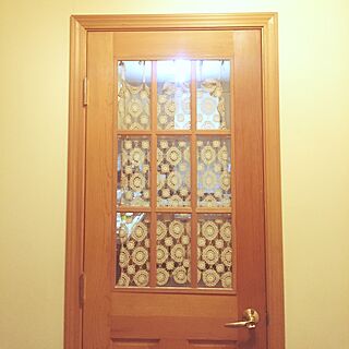 玄関/入り口/玄関からキッチンへのドア/レース編み/木製ドア/輸入住宅のインテリア実例 - 2016-11-30 20:27:59