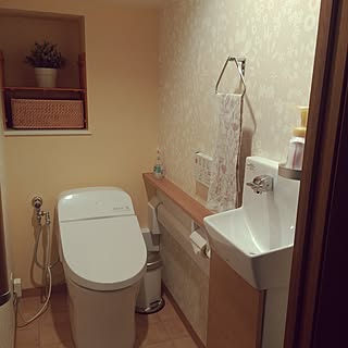 サンゲツ壁紙 トイレリフォームのインテリア実例 Roomclip ルームクリップ