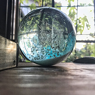 リビング/ガラス好き/浮き玉ハーバリウム/浮き玉/ハーバリウム...などのインテリア実例 - 2017-08-28 19:05:53