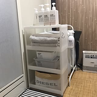 山善スチールラックモニター応募/バス/トイレのインテリア実例 - 2017-04-08 07:11:31