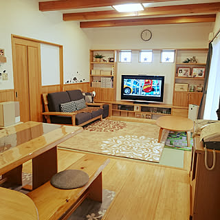 部屋全体/10000人の暮らし/すっきり暮らしたい/カーズ クロスロード/梁のある天井...などのインテリア実例 - 2018-02-13 11:49:13