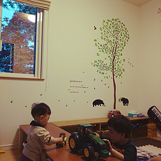 壁/天井/ｳｫｰﾙｽﾃｯｶｰ/子供部屋/子どもたちのインテリア実例 - 2014-05-22 18:32:31