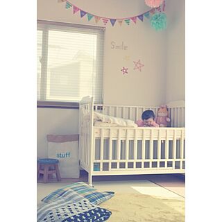 部屋全体/赤ちゃんのいる部屋/赤ちゃん/赤ちゃんスペース/和室...などのインテリア実例 - 2015-04-26 15:17:38