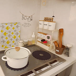 キッチン/時計/IKEA/スリコ/ラック...などのインテリア実例 - 2019-07-30 22:02:19