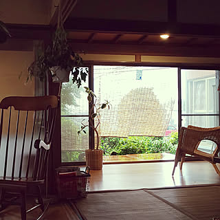 部屋全体/縁側ウッドデッキ/グレープアイビー/観葉植物/日本家屋...などのインテリア実例 - 2020-05-19 06:55:25