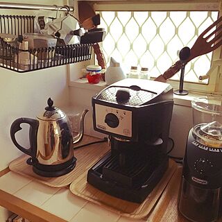 キッチン/コーヒーは夫が入れた方が美味しい/コーヒーは豆から/コーヒー大好き♡/コーヒーミル...などのインテリア実例 - 2016-07-30 11:38:02