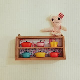 ルクルーゼ/セリア木箱/セリアリメイク/handmade/ミニチュア雑貨...などのインテリア実例 - 2015-05-27 08:44:05