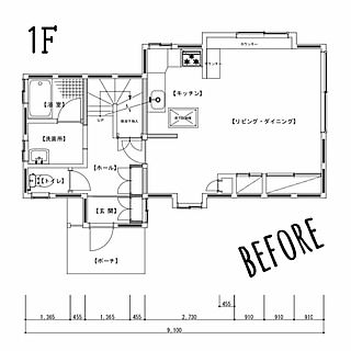 部屋全体/リビングダイニング/リフォーム記録/リノベーション/間取り...などのインテリア実例 - 2019-07-28 16:17:31