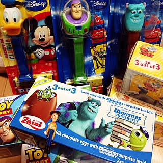 ベッド周り/ベッドではなくお買い物。/ディズニー/トイストーリー/PEZ...などのインテリア実例 - 2014-11-09 10:56:34