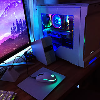 Pcデスク周り ゲーミングpcのインテリア実例 Roomclip ルームクリップ