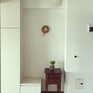 玄関/入り口/シンプル/MAISON DE FAMILLE/IKEA/ドライフラワーのインテリア実例 - 2016-04-02 17:53:22